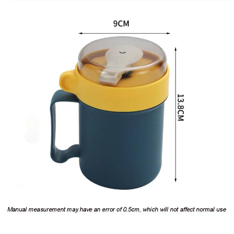 Creative Portable Lunch Box Microwave Soup Cup WIth Spoon Breakfast Milk Salad Yogurt Bottle Snack Box Food Storage Container