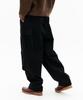 CONTROBANAL3 Single-Pleat Wide Cargo Pants [Black]