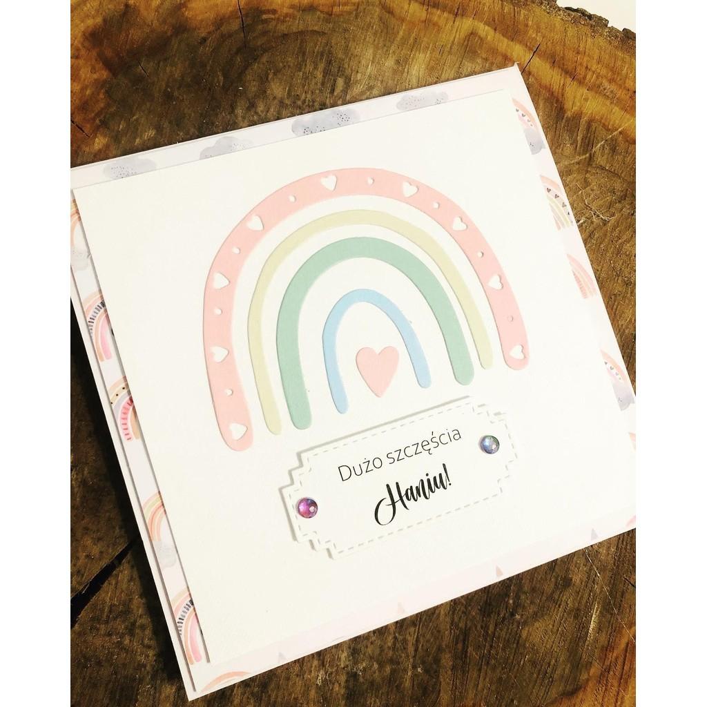 Rainbow Heart Metal Cutting Dies Stencil for DIY Scrapbooking Photo Album Embossing Paper Cards Crafts Diecuts