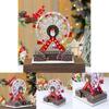 Santa Claus Themed Luminous Ferris Wheel Music Box For Christmas And Seasonal Gifts