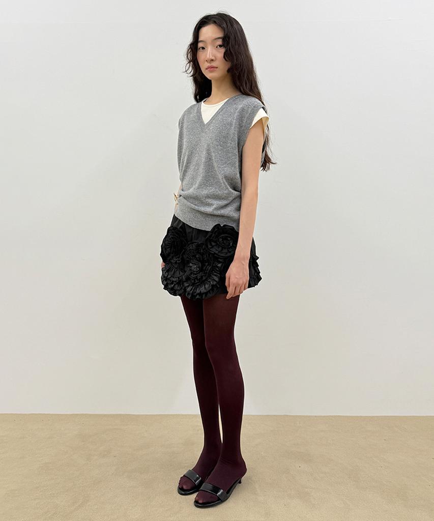 SINOON Sinoon Plain Knit Vest (Grey)
