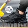 Latest White Safety Shoes Sneakers Men Steel Toe Cap Work Boots Anti-smash Anti-puncture Lightweight Protective Footwear