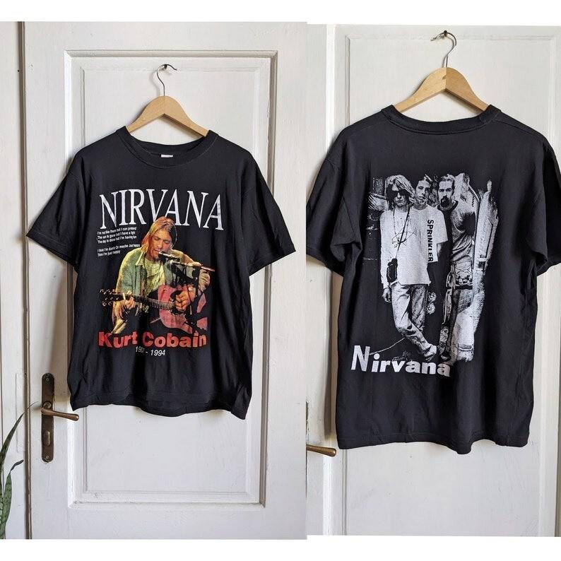 Vintage Nirvana Merch Shirt Kurt Cobain Unisex T-Shirt XXXXL