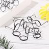 5PCS Doll Accessories Alloy Retro Doll Glasses Round Frame Black Lensless