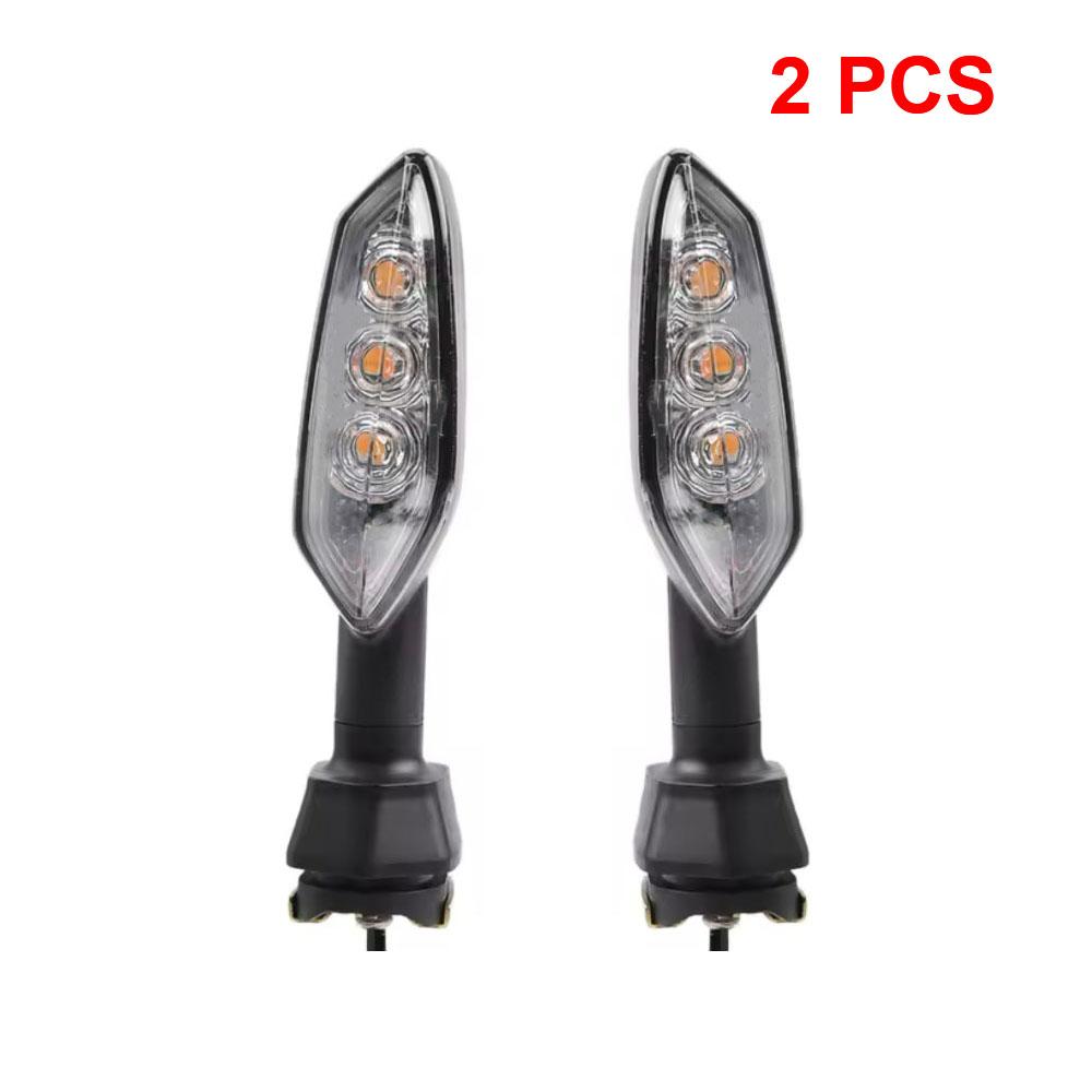 

For KAWASAKI NINJA ZX6R 400 250 125 Z650 Z400 Z250 Z125 Z900 VERSYS X 300 Turn Signals Flashing Blinker Motorcycle Accessories 2pcs Clear
