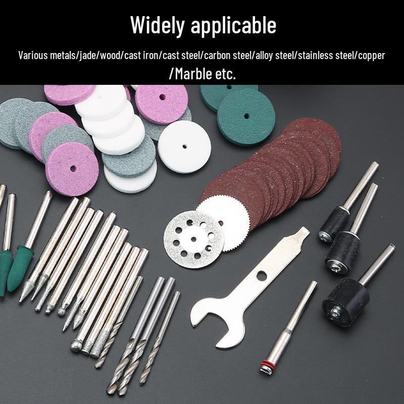 Jade Mini Electric Grinder Set: Grinding & Polishing Accessories