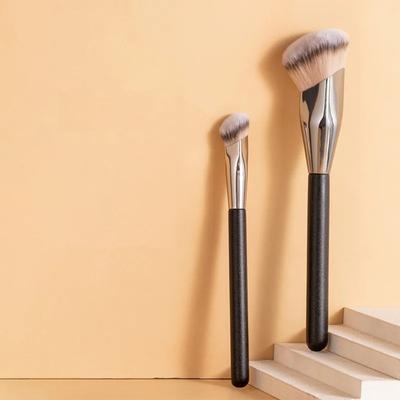 2Pcs Foundation Makeup Brush Oblique Head Liquid Foundation Concealer Cosmetic Blending Brushes Face Contour Beauty Tool