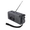 Solar Crank Radio Emergency LED Flashlight Cell Phone Charger 2000mAh Portable Rechargeable AM FM NO