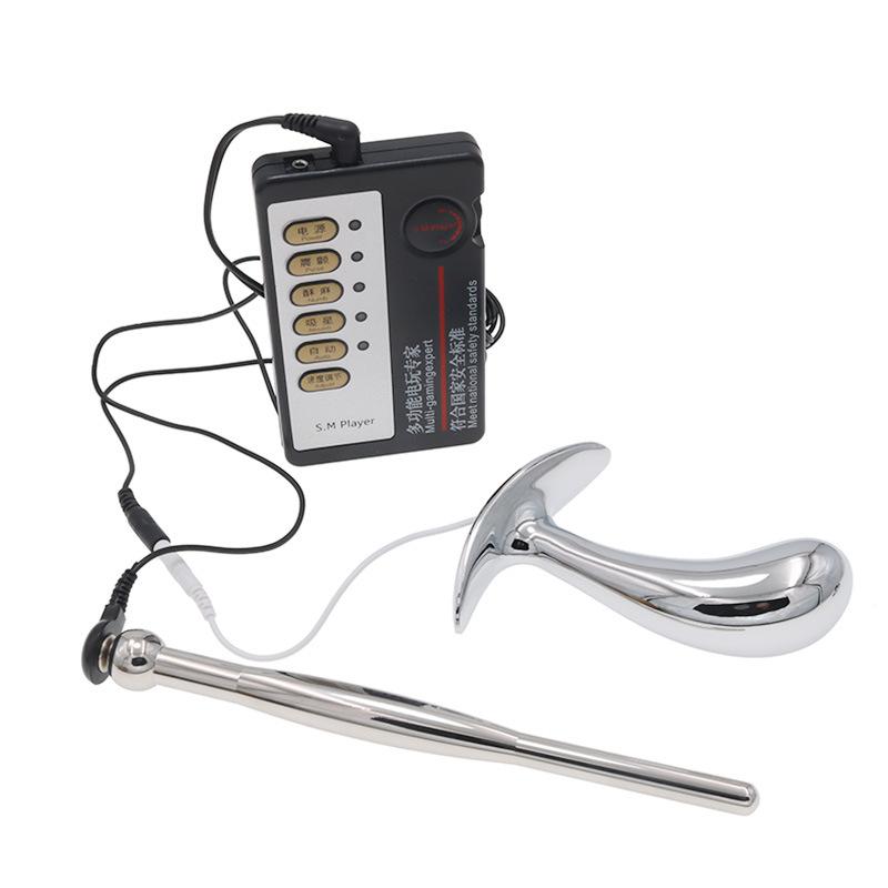 Stainless Steel Urethral Plug Horse Eye Stick Expansion Sexy Pulse Butt Plug Combination Suit Alternative Pleasure Universal