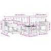 Outdoor Sofa Set with Cushions 7 pcs Natural and Light Grey