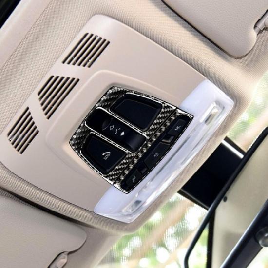 Front Carbon Fiber Roof Reading Light Cover For BMW 3 Series 2013-2017 F30 F32