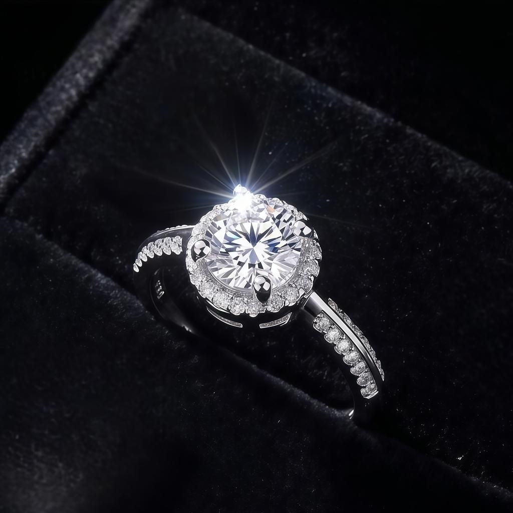 Copper Ring Beautiful For Women Wedding Jewelry Engagement Charm Party Fashion Gift High Quality 5A Zircon Ring