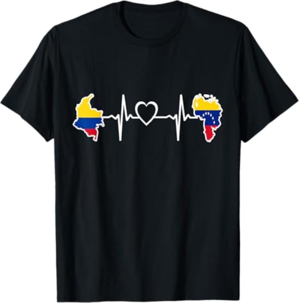 Venezuela Flag Holiday Venezuela Heart Venezuelan Flag TShirt Woman Man Fashion Casual Cotton Graphic T Shirts Outdoors Tops S