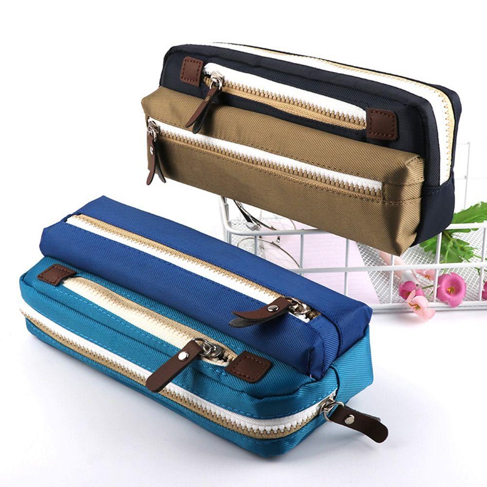 Creative Large Capacity Multifunctional Stationery Bag Pencil Bag Storage Pouch Pencil Box
