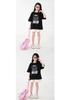 You Jia Meng Mädchen Baumwoll-Kurzarm-T-Shirt mit Aufdruck - Sommer Freizeitmode