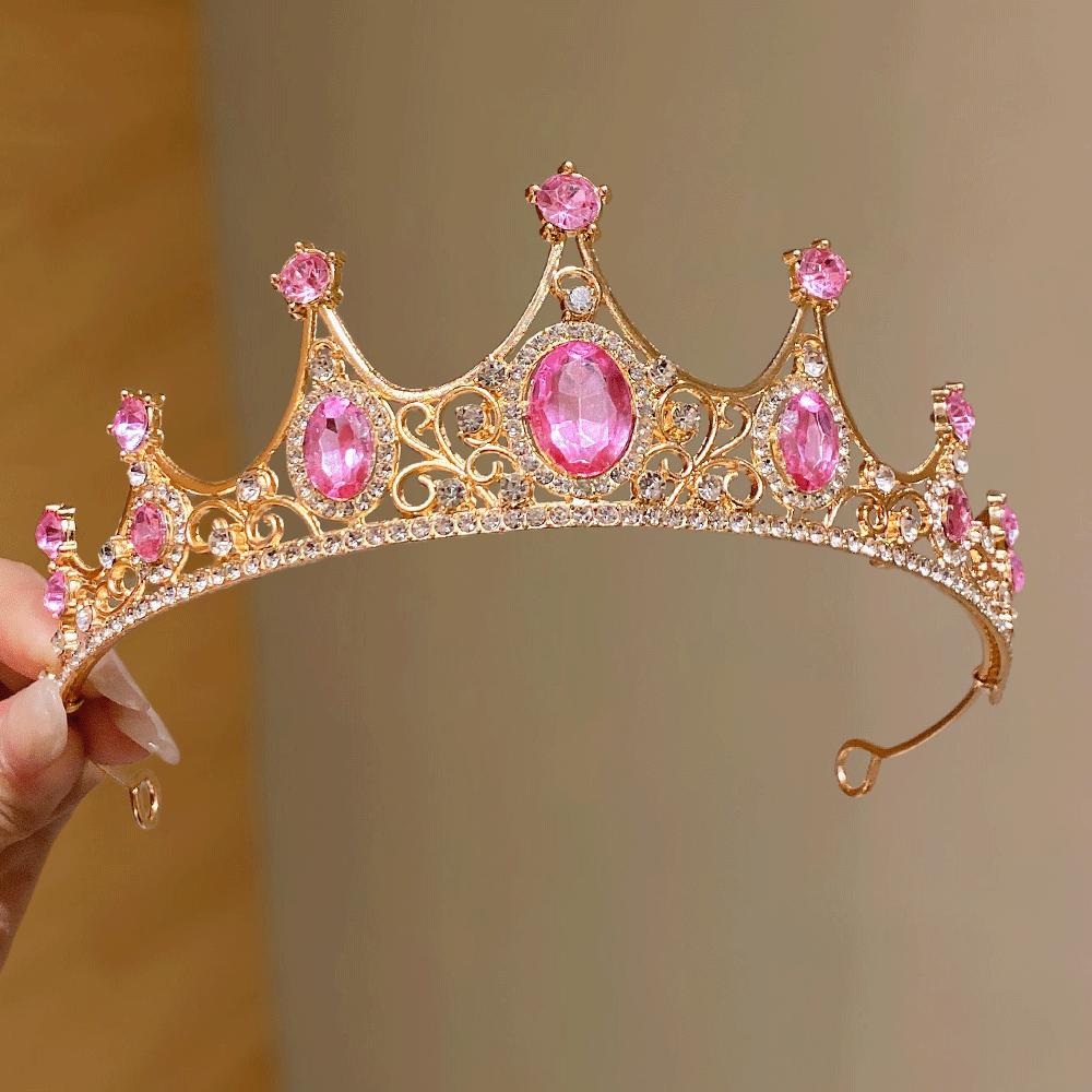 Multi- Premium Crown 1 Piece Set for Cute Girls Birthday Gift Party Show Essential Stylish Accessory