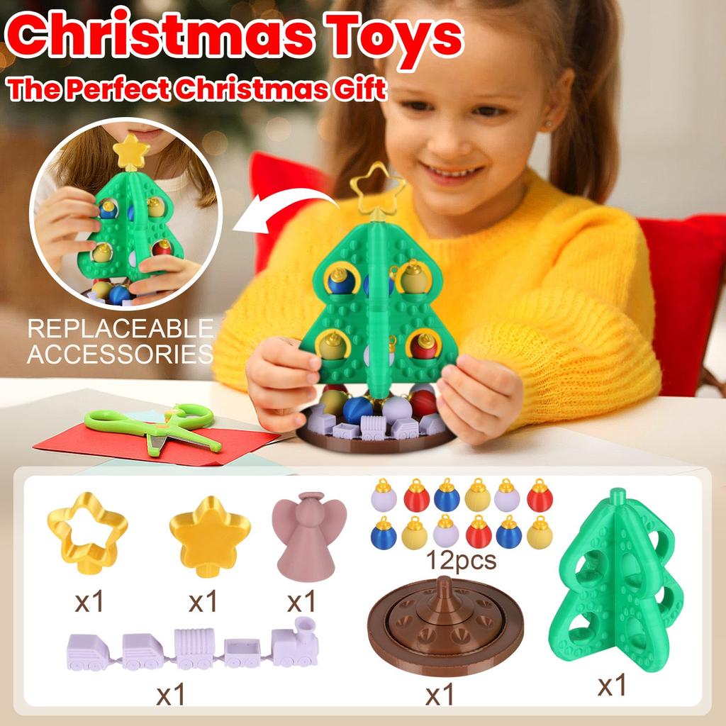 Children's Christmas Tree Toy Set With Hanging Decorations