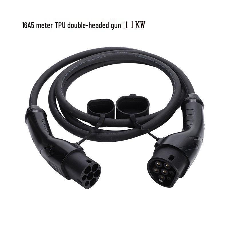 

Европейский стандарт Двухголовый пистолет для зарядки электромобилей 16А 11кВт Портативное зарядное устройство