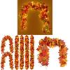 Autumn Artificial Maple Leaf Garland For Wedding Decor And Outdoor Events