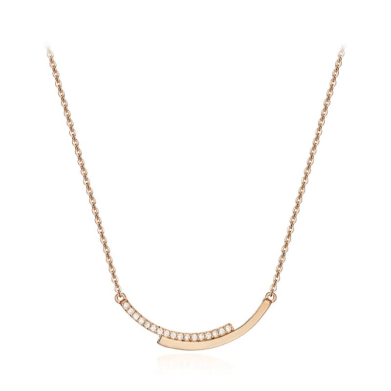 

ELLE Jewelry Round Stick Necklace ELBRNN120 Rose gold