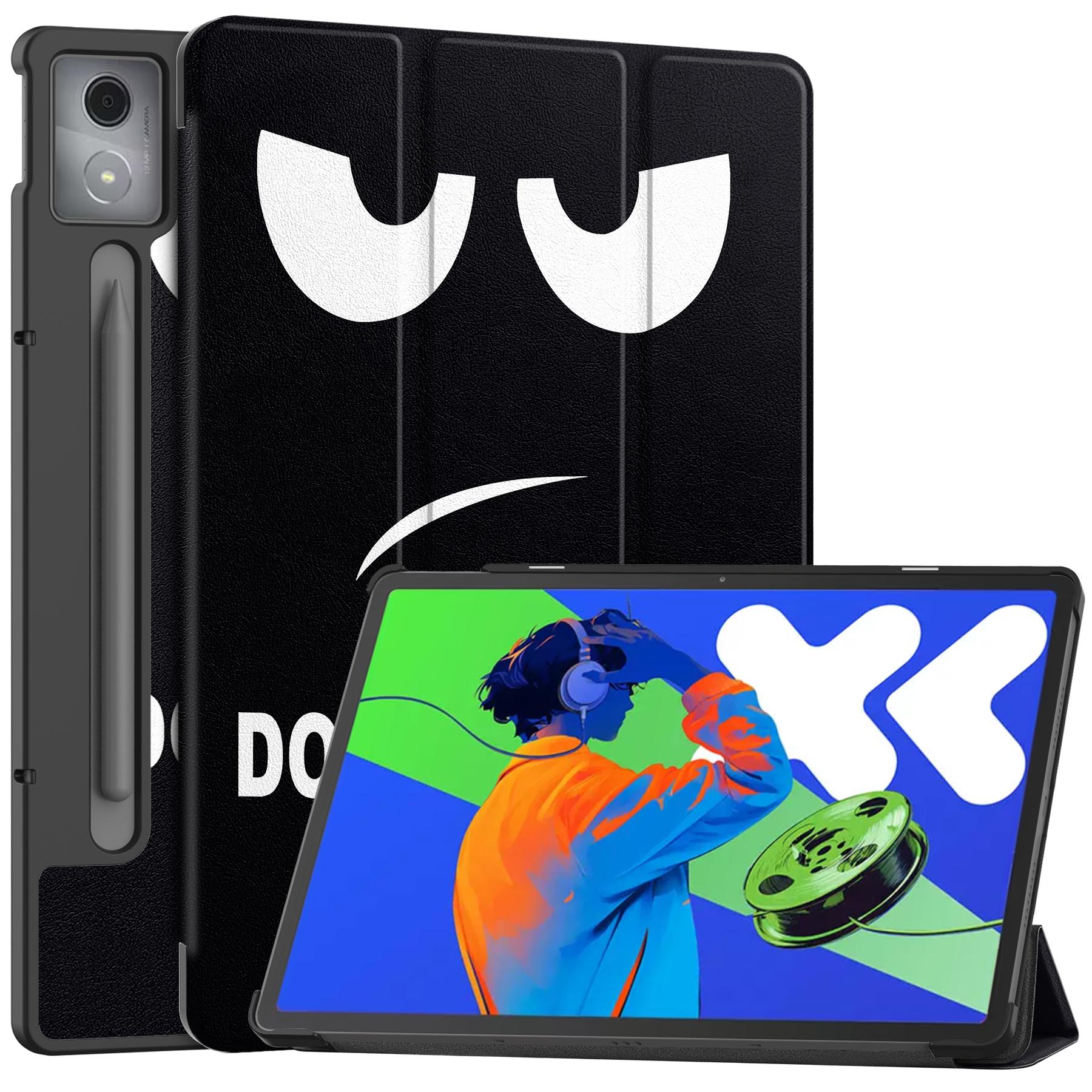 For Lenovo Xiaoxin Pad Pro 12.7 inch Case Pattern Print Leather Stand Tablet Cover A