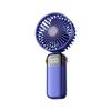 (Blue) Powerful Handheld Fan with Digital Display 1200mAh 5 Speed Desk Fan USB Charging Cooling Fan