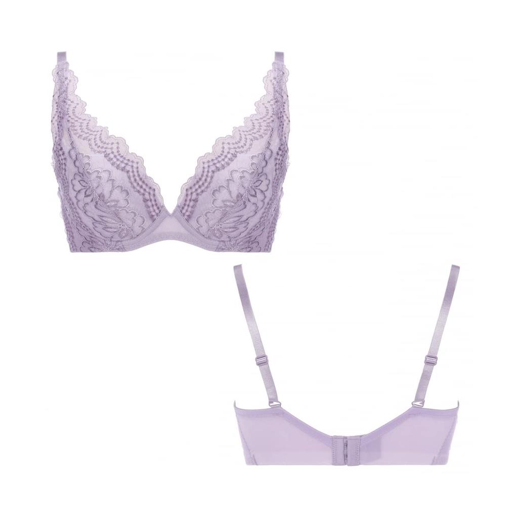 Triumph Angel Bra Slimline Lacy 552 Plus M021 and C65 Slimline 552 M021 Bra, Women's Underwear, Size, Sexy, Stylish, Cute, (Lavender) Size, (Purple)