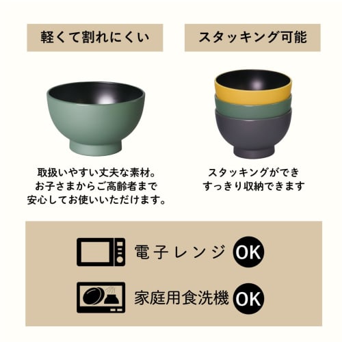 Daiwa Shabby Bowl, 400ml, Green, 1 Bowl, Dishwasher and Microwave Safe, Scandinavian Modern Design, Boxed, Gift, Made In Japan, SB-U-11GR