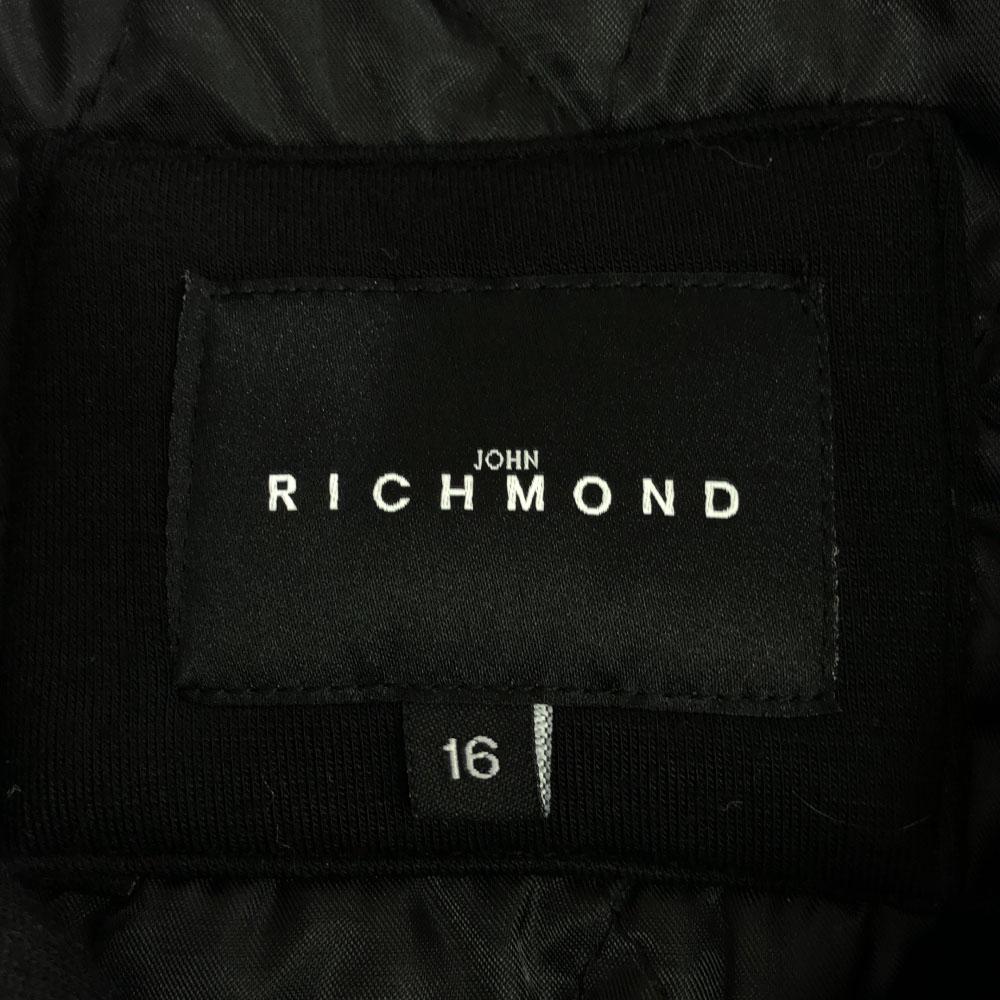 John Richmond Hooded Stajan 16 Black Series Quilted Lining Men's Used