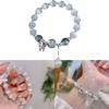 Butterfly Bracelet Women Cat\'s Eye Blue Daily Free Size