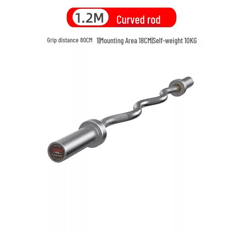 ZhanYu 1.2m Olympic EZ Curl Bar - 150kg Capacity