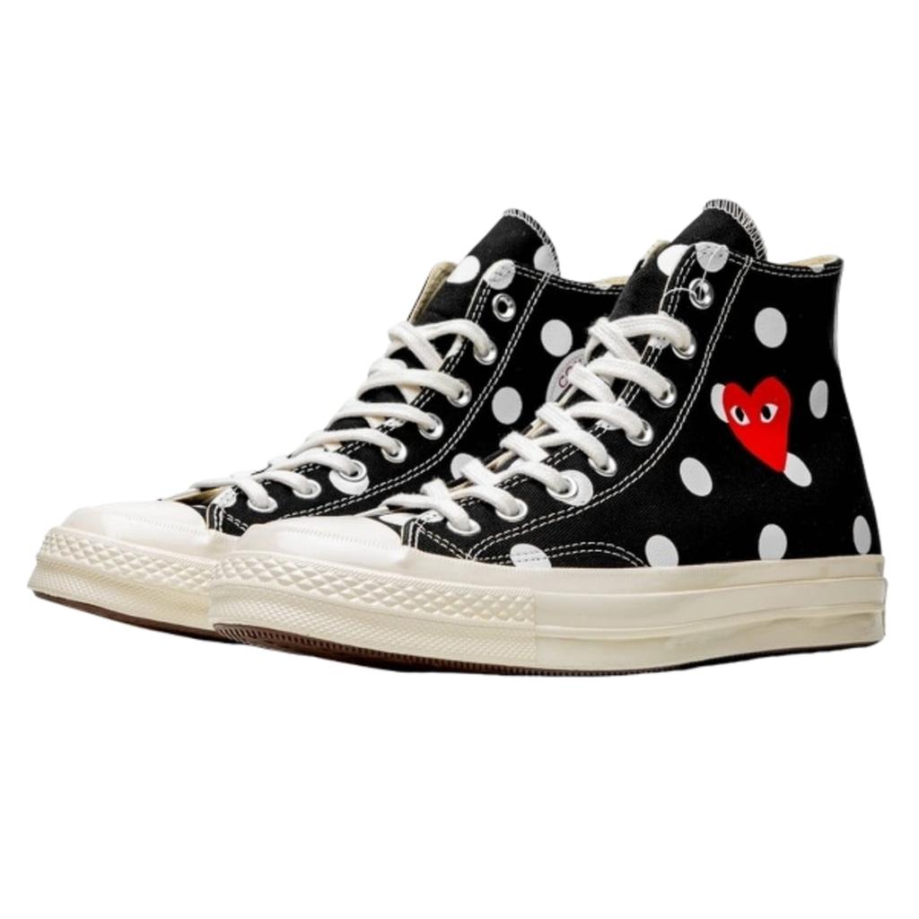Converse Comme Des Garçons Play Polka Dot Black High