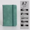 A7 Mini Pocket Notebook with Thick Leather Cover - Retro and Simple Design