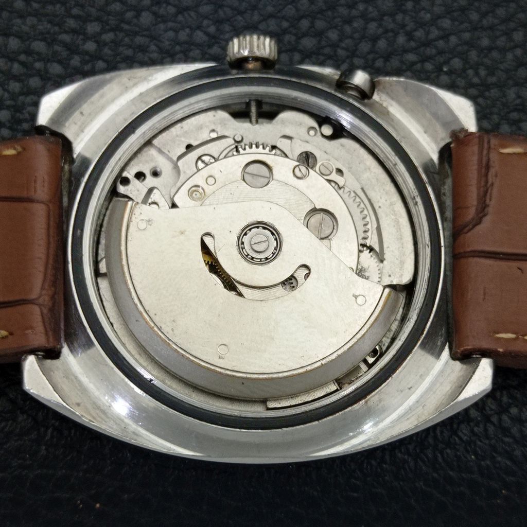 JAPAN VINTAGE RICOH R31 AUTOMATIC MENS BROWN COLOR DIAL WATCH A701954-5 R207-a701954