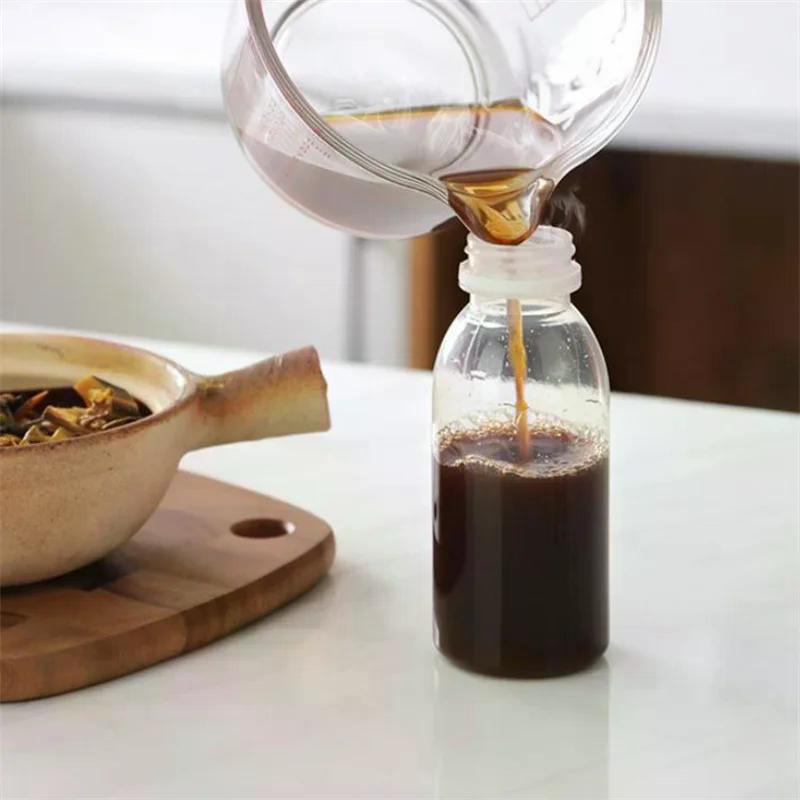 6 Adet Küçük Plastik Şişe 100ml Süt Şişeleri Küçük Meyve Suyu Şişeleri Sızdırmaz Süt Şişeleri Taşınabilir İçecek Şişeleri Plastik Su