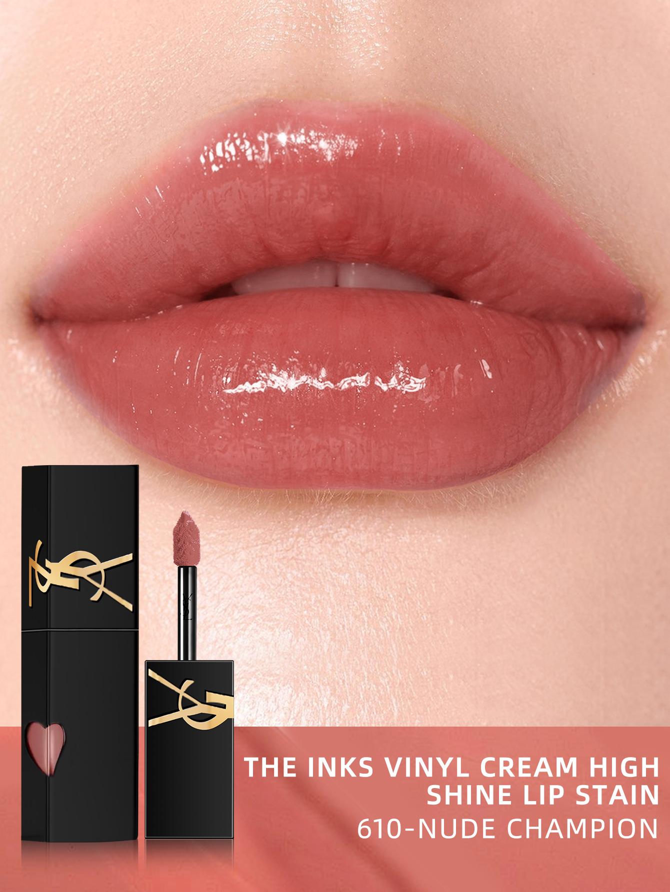 

Yves Saint Laurent The Inks Vinyl Cream High Shine Lip Stain #610-Nude Champion - 0,18 жидких унций/5,5 мл 610 Nude Champion