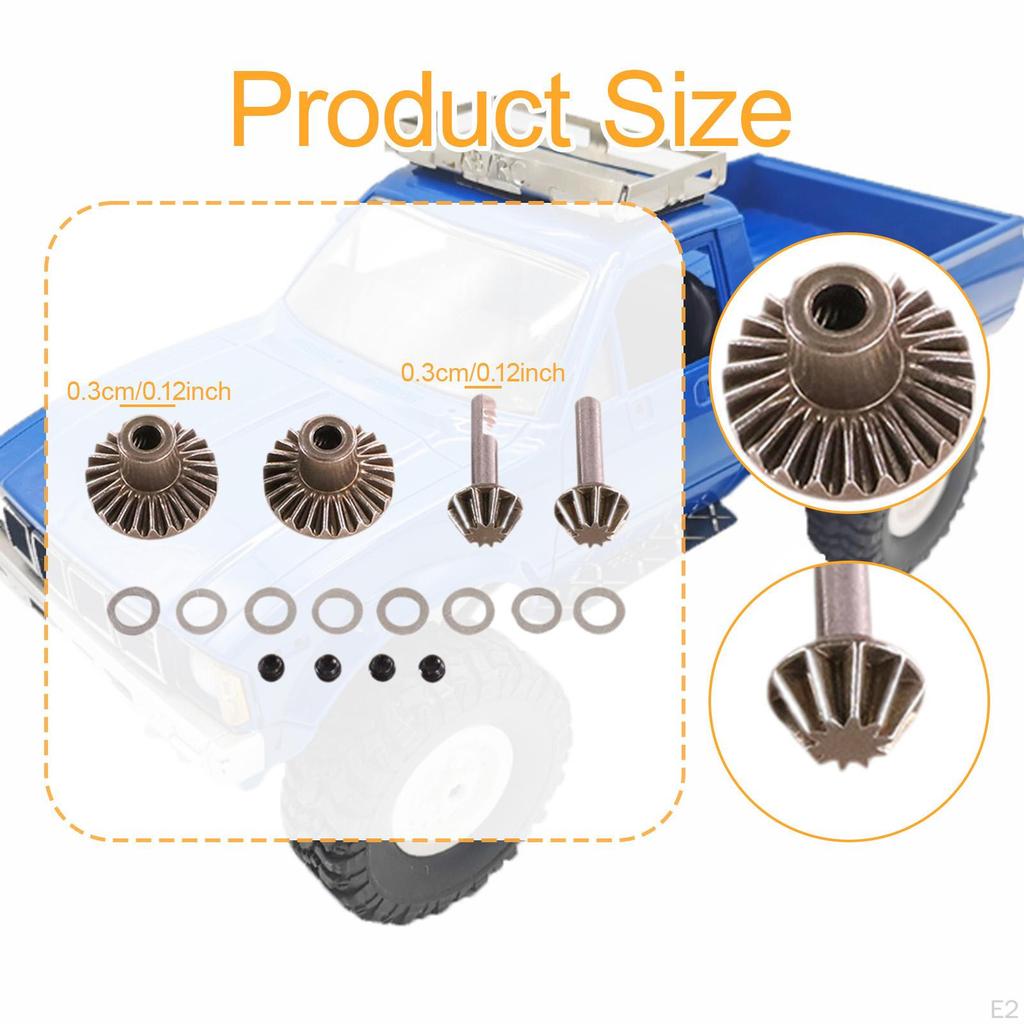 Metal Bridge Gear Set Accessories Wear Resistant Drive Shaft Convenient RC Car Parts for 1/12