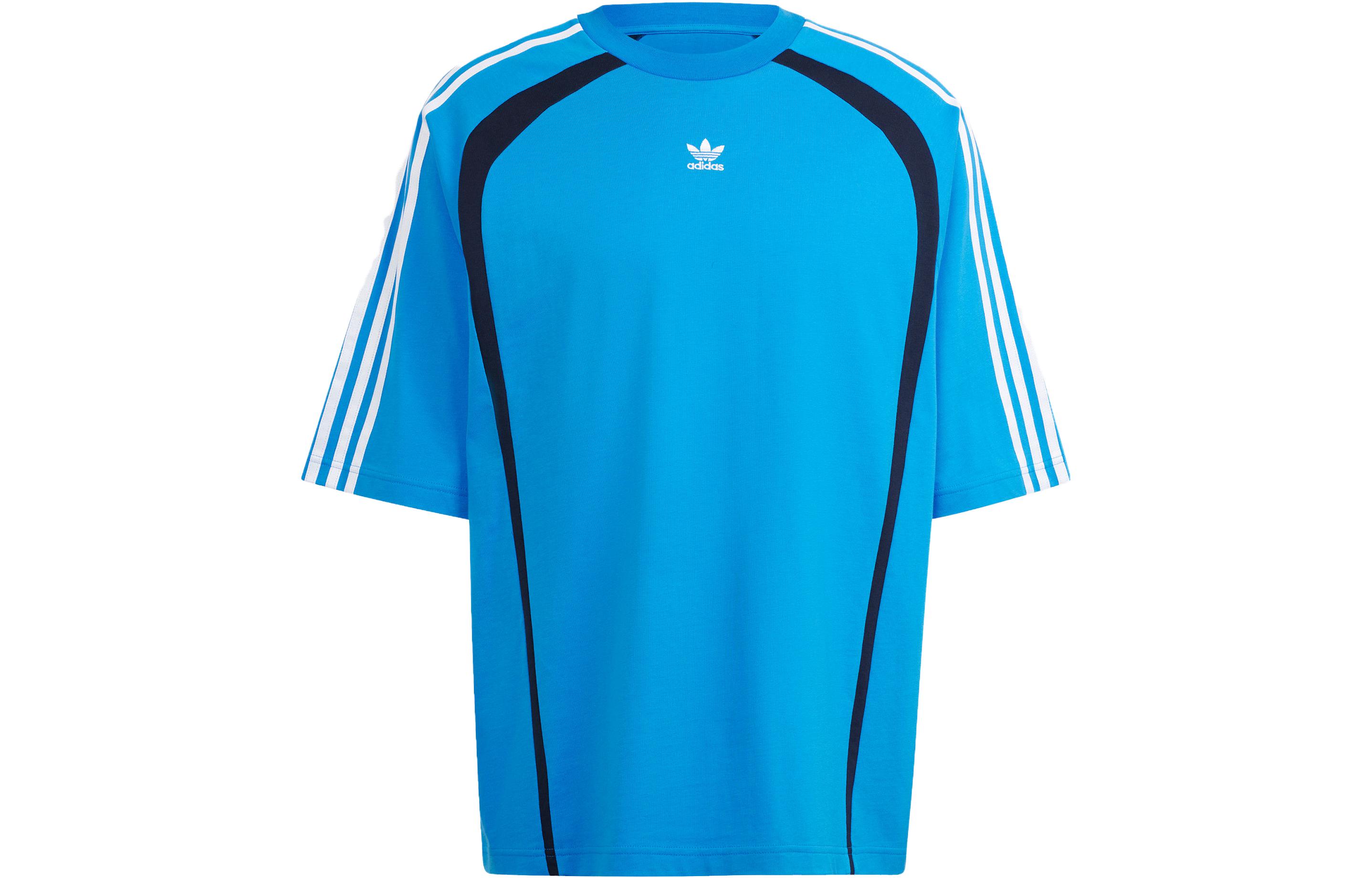 adidas originals Men s ADILENIUM OVERSIZED T-Shirt Blue IW3639 M