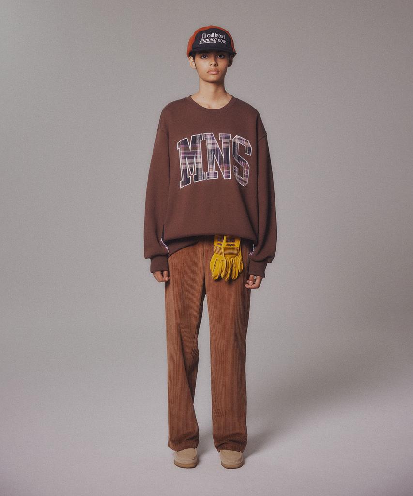 Minasu Corduroy Straight Pants_Brown