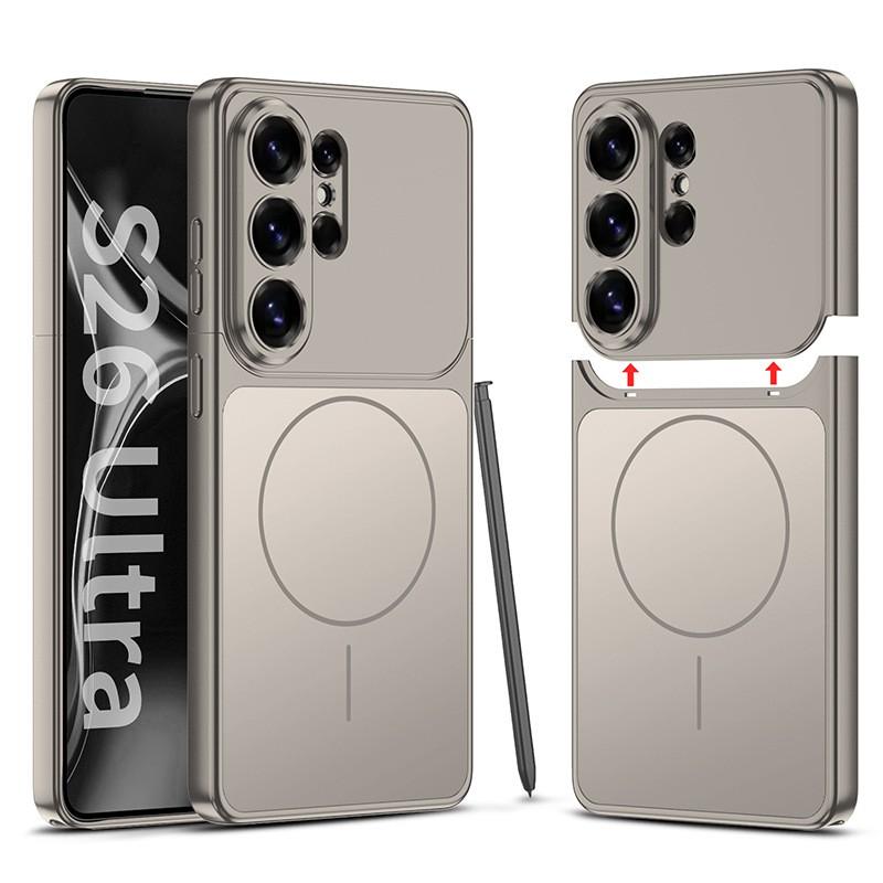 Magnetic Snap-on Phone Case Galaxy S26 Ultra With TPE Bumper Anti-Drop Protection Matte Skin-Friendly Finish Samsung Galaxy S26 Ultra