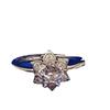 Flower Ornaments High Texture Hexagonal Rings Women's Fashion Metal Jewelry