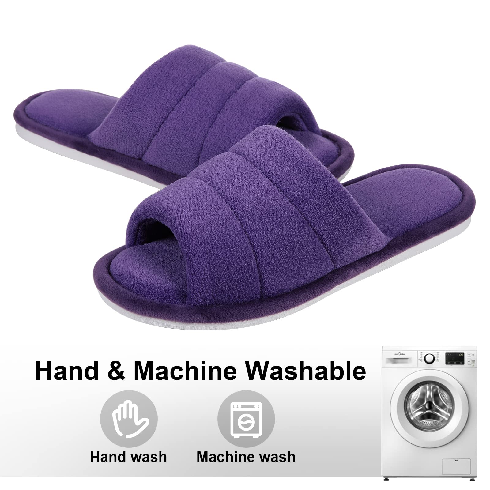 Goosecret Уютные хлопковые туфли женские плюшевые пушистые домашние тапочки легкие — фото 17