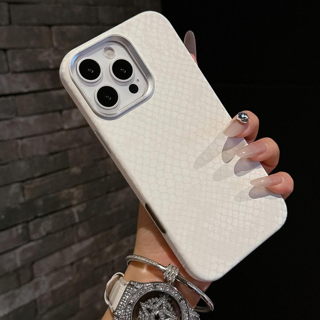 Snake Print Velvet iPhone 16/15 Pro Max Anti-Drop Full Coverage Case