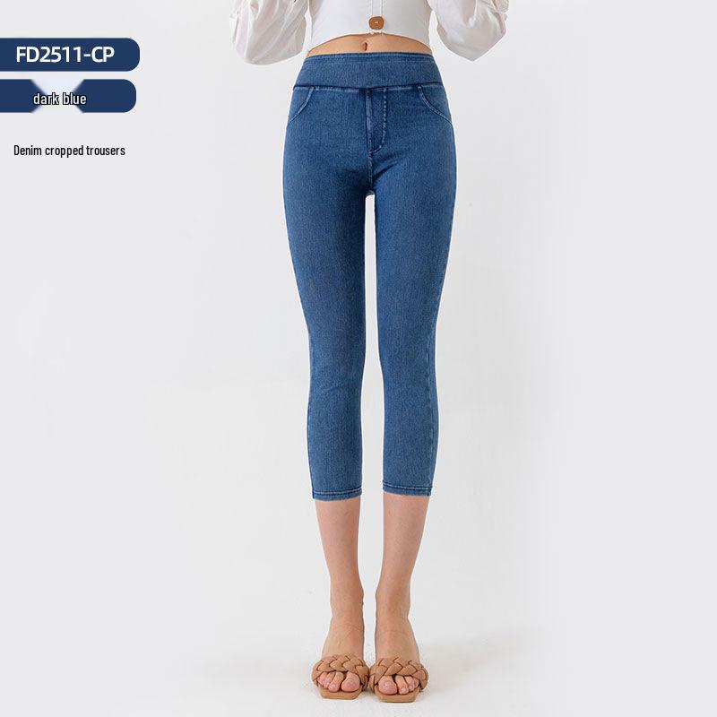 

Джинсы для йоги с высокой талией и двойными карманами — Утягивающие, Поднимающие бедра, Фитнес-брюки больших размеров L