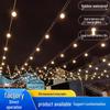 Solar-Powered Waterproof G50 Round LED String Lights for Outdoor Decor