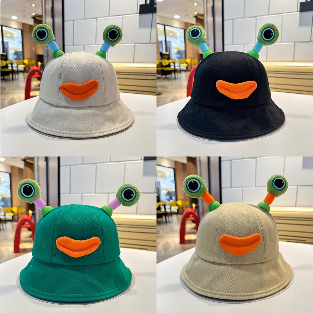 Cute Frog Eyes Glow Fisherman Hat Girls Spring Summer Sunshade Sunscreen Bucket Hat Lovely