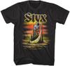 Styx Ferryman Grim Reaper Tour Men's T Shirt Rock Band Album Concert Merch Top