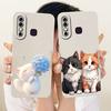 Cute Printed Phone Case For Infinix Hot 8 8Lite X650 X650C Soft Silicone Shockproof Cases For Infinix Hot 8 Lite Hot8 Bumpers