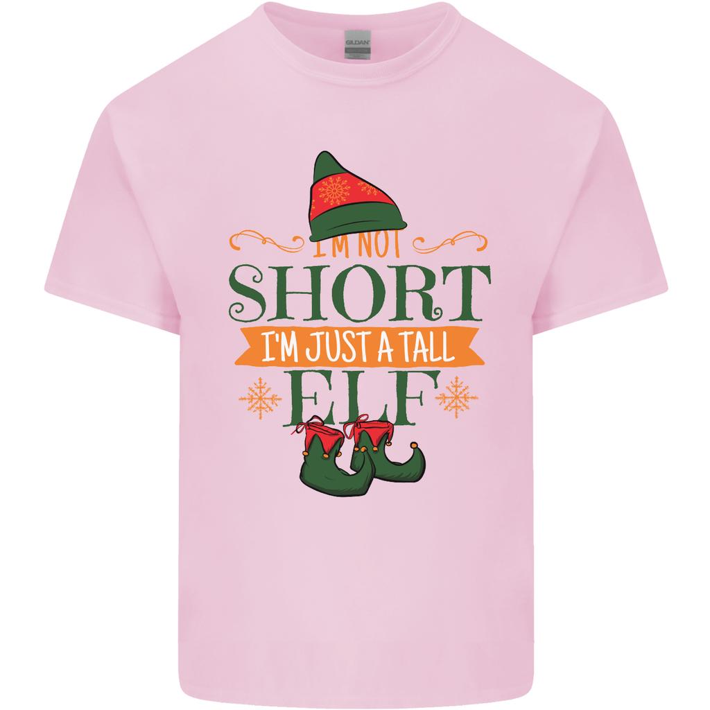 Im Not Short Tall Elf Funny Christmas Unisexs Light Cotton TShirt