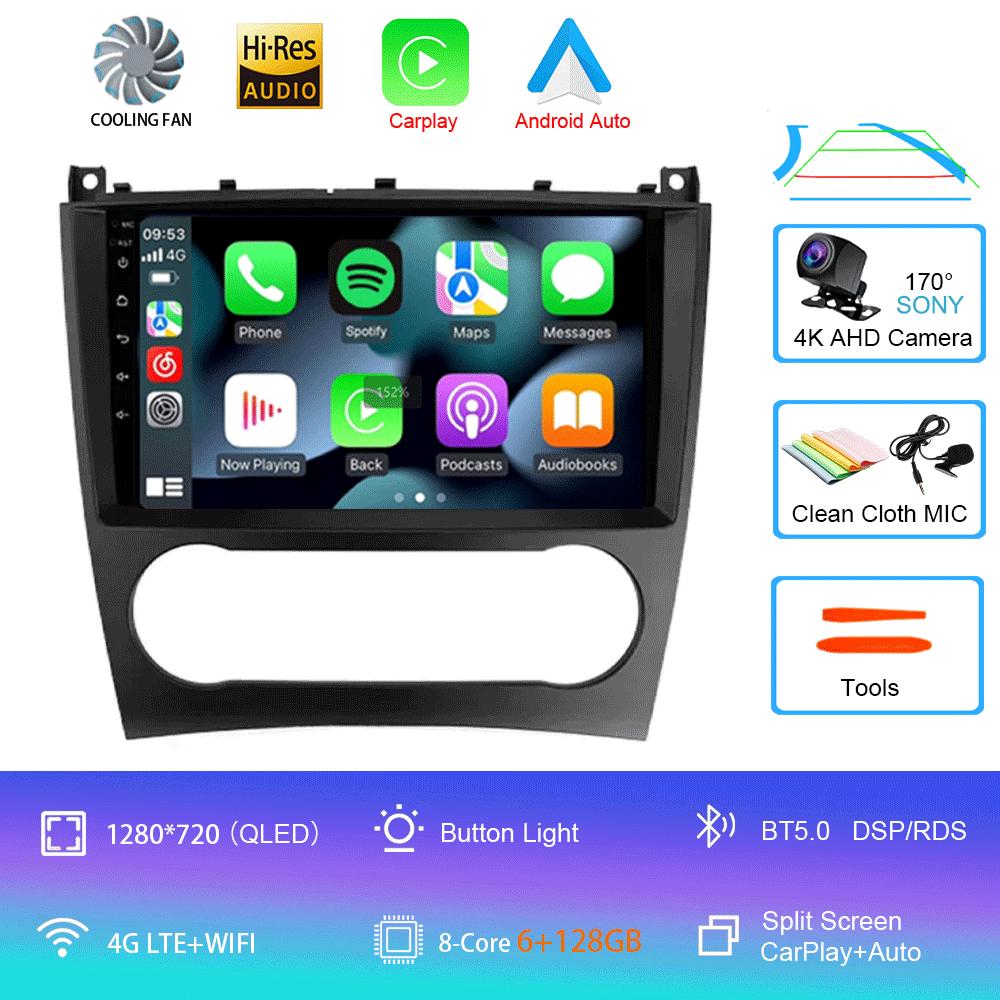 Android 14 Pentru Mercedes Benz W203 W209 C180 C200 C220 C230 2005 - 2009 Player Video Radio Auto Stereo Navigație GPS Carplay AUTO